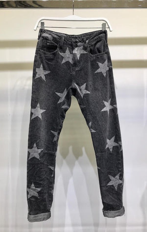 Pantalones tipo jeans de estrellas